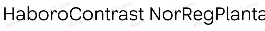 HaboroContrast NorRegPlantagenetChe字体转换